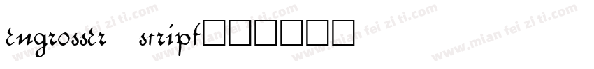 engrosser script字体转换